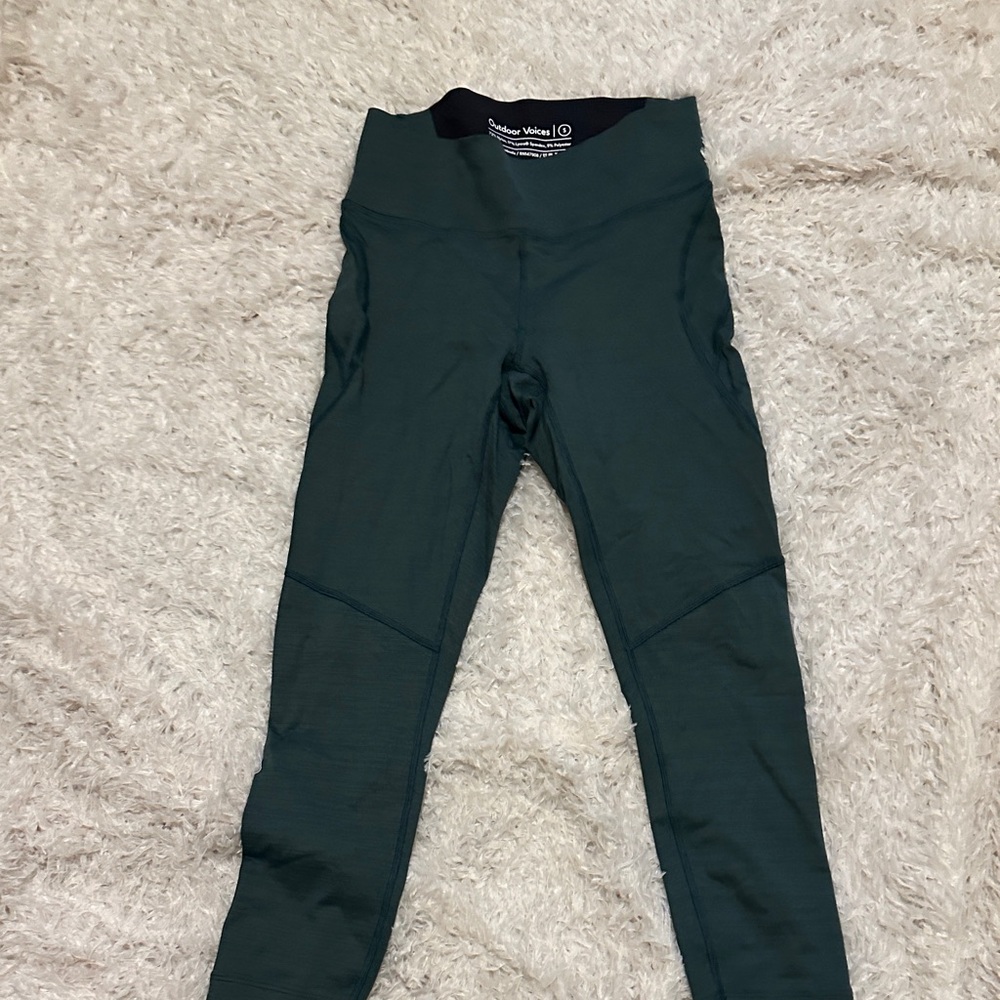 Outdoor Voices Forest Green Capris